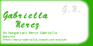 gabriella mercz business card